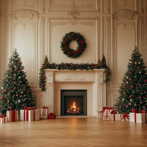 Chimenea Elegante Navidad