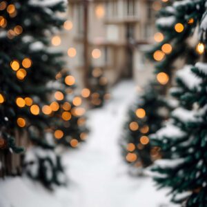 Árbol Navidad con Nieve
